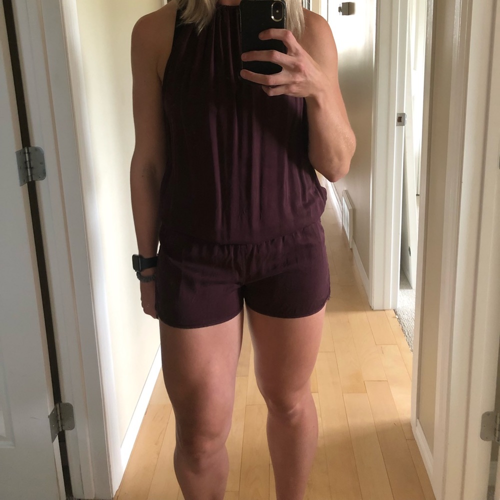 Lululemon Burgandy Romper